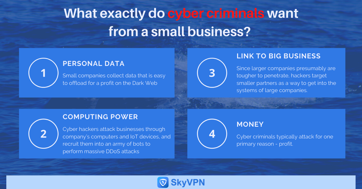 What exactly do cyber criminals want from a small business_