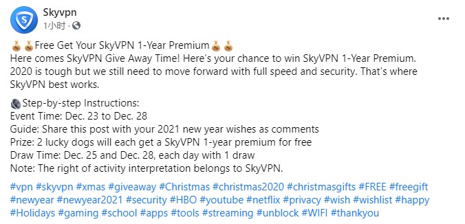 skyvpn facebook post