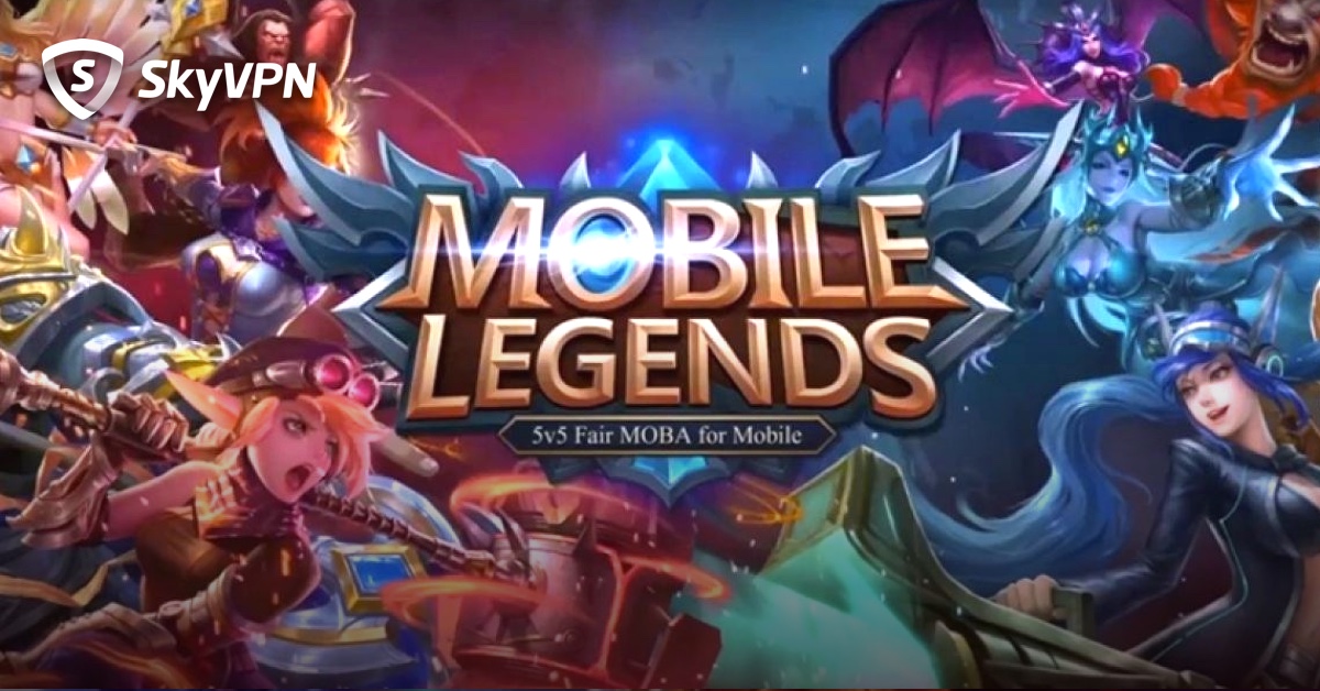 play mobile legends with sky vpn